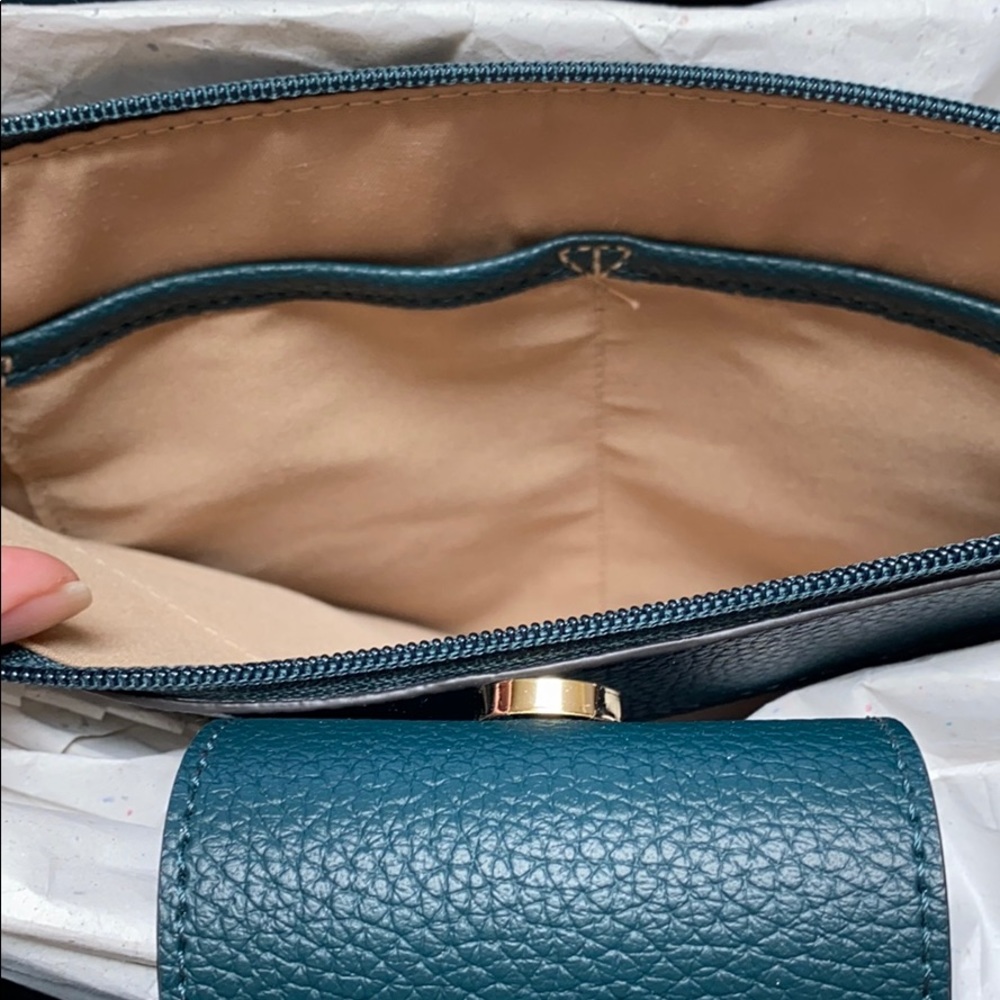 Nanette Lepore Myles Tote Bag with Scarf in Teal - Picture 6 of 7